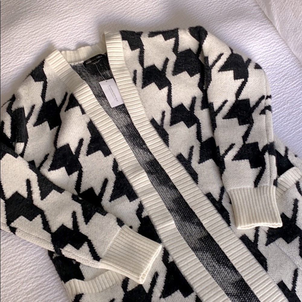 Banana Republic houndstooth oversized coatigan